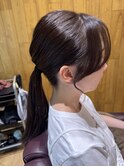 遅れ毛カット