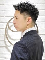 ヨシザワインク プレミアム 横浜 桜木町店(YOSHIZAWA Inc. PREMIUM)&nbsp;30代40代黒髪メンズビジネスショート刈り上げアップバング