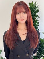 ピープスアンドスー 表参道 渋谷(Peeps&Suu.)&nbsp;ワンホンレイヤー 髪質改善 ボルドー 前髪カット 渋谷 表参道