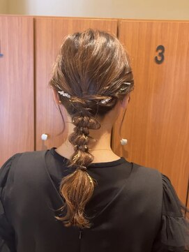 美容室 アイディー i-dee ヘアセット/編みおろしヘア