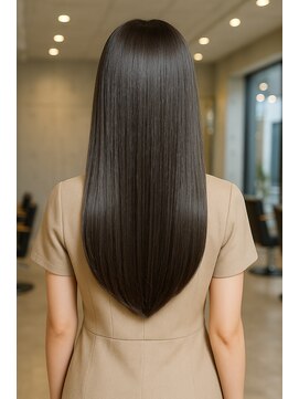 ジーアール(GR) アッシュブラウン×艶々ロング