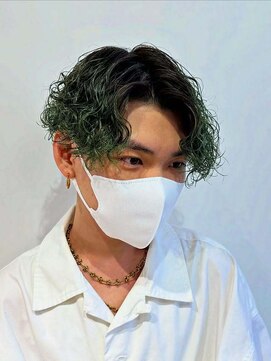 クレアメンズ 横浜能見台(CREA men's) 横浜市メンズパーマセンターパートスパイラルパーマメンズサロン