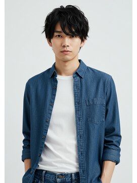 ライフイズ プレジャー 磐田中泉店(Life is… PLEASURE) #磐田　黒髪メンズパーマ