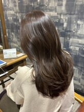 ナフィ バイ エイム 町田店(Nafie by eim)&nbsp;ナチュラルハイライト/ナチュラルブラウン/くびれロングヘア