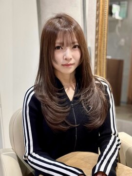 メゾン(Maison) 大人韓国レイヤーカット顔周りレイヤー艶髪