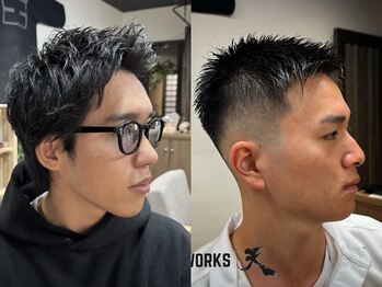 ヘアーワークス天(Hair works)の写真/予約OK!メンズカット専門店はリーズナブル◎髪質・頭の形を見極め満足度◎!