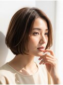 束間ボブ川越/ハイライト/白髪ぼかし/白髪染め