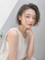 ソルナ 仁川(SOLUNA)&nbsp;夏映え暗めベージュ切りっぱなしボブ