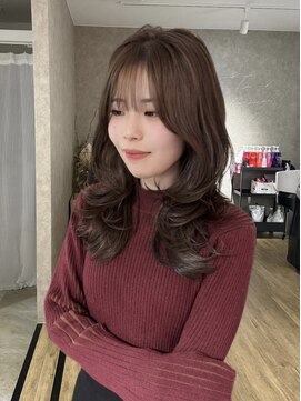 エトワ 中央店(etoi) 大分韓国かき上げレイヤーカット大人レイヤー顔まわりレイヤー