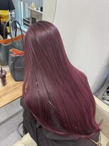チザン(TIZAN)&nbsp;艶ワインレッド×ロングヘア