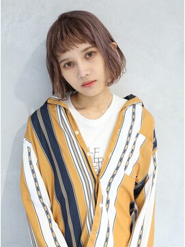 ラボ(Ravo) [Ravo]＊ミニボブ×オン眉×ハイトーン＊