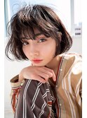 ANGELICA タンバルモリ シースルーバング フェザーボブ