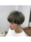 ブリーチカラーのマッシュスタイル♪