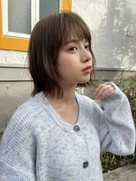 リベルタ(liberta)&nbsp;くびれ外ハネ◎大人ボブ×ラテカラー★［liberta/植松