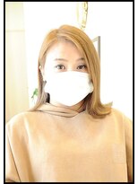 メタ(META) ブツ切りカット+アプリエカラー(ハイトーン透明感カラー)