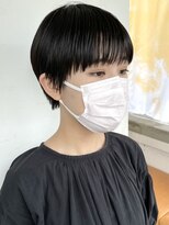 ソーコ 渋谷(SOCO)&nbsp;大人ショートカット黒髪ショートカットマッシュショート前髪あり