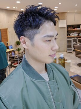 ヒート トウキョウ 目黒店(HEAT TOKYO) ツイスパセンターパートマッシュ波巻きダウンパーマメンズ目黒