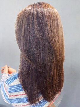 美容室フルール 透明感♪髪質改善カラー艶感アッシュブラウンレイヤーカット