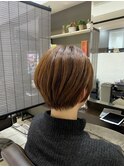 小顔ショート《堅田美容室/ショートボブ/小顔ショート》