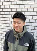 メンズビジネスパーマショートフェードF