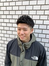 メンズビジネスパーマショートフェードF
