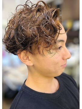 アフェーブル(affable) メンズフェード刈り上げ+スペインカールパーマ