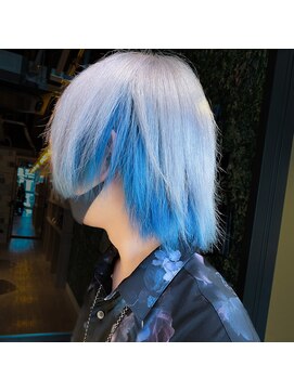 ジルバイジゼル(JILL by GiseL) 中世ウルフ/メンズウルフ/ハイトーン/ダブルカラー/ホワイト