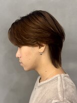 バース 梅田中崎町店(BIRTH)&nbsp;ニュアンスパーマ センターパート 曲がる縮毛矯正