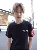 メンズボブウルフメンズミディアムレイヤーカットメンズウルフ