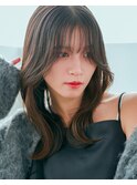2wayバング小顔魅せ韓国風ヘアくびれ巻き