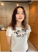 レイヤー×こなれ感と柔らかい質感のパーマ