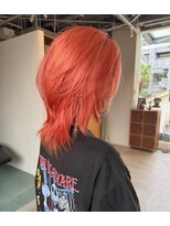 エルム 原宿 表参道(yelm)&nbsp;ミディアムレイヤー/コーラルピンク