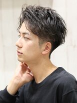 ヨシザワインク プレミアム 横浜 桜木町店(YOSHIZAWA Inc. PREMIUM)&nbsp;かき上げフェザーパーマツーブロックバーバー爽やか理容室