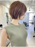 ショートボブ髪型20代30代40代絶壁解消小顔ショート白髪ぼかし柏