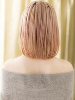 カバーヘア ブリス 大宮西口(COVER HAIR bliss)&nbsp;□コーラルオレンジホワイトブロンド金髪ボブ709-3大宮20代30代