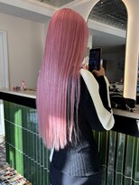 ザスリック 代官山(THE SLICK)&nbsp;ピンクベージュホワイトピンクブリーチありダブルカラー