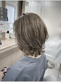 【ウルフボブ】　[横浜/鶴ヶ峰/ハイライト/グレージュ/アッシュ]