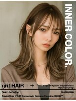 グリット ヘアープラス(grit.HAIR|+)&nbsp;【grit.】レイヤー × インナーカラー