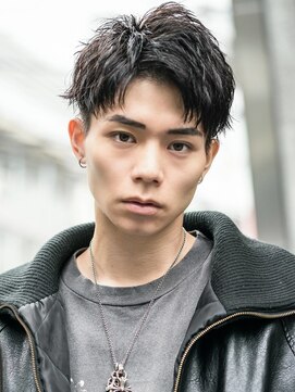 MEN'S HAIR BLEACHi 四日市店【メンズ ヘア ブリーチ】 《BLEACHi》アップバングショート【numberA.×BLEACHi】マット
