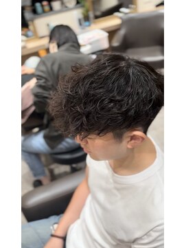 ハレ メンズサロン たまプラーザ(Hale) Hale波巻きツイストスパイラルパーマセンターパートたまプラーザ