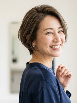 ソーエン バイ ヘッドライト 横須賀中央(soen by HEADLIGHT) まとまり◎大人ハイライト×ショートボブ☆20代30代40代50代