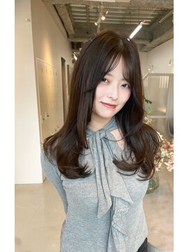 シダ(sida SAIIN) ★ ロングレイヤー20代30代ハイトーンカラーフレンチカジュアル