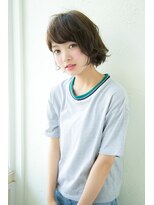 アンアミ オモテサンドウ(Un ami omotesando) 【Un ami】無造作ウェーブ、小顔、ナチュラルボブ(増永剛大)