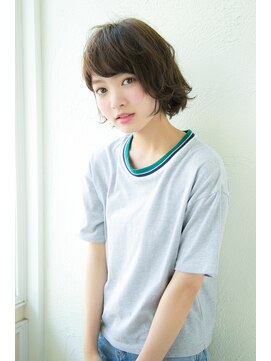 アンアミ オモテサンドウ(Un ami omotesando) 【Un ami】無造作ウェーブ、小顔、ナチュラルボブ(増永剛大)