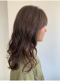 【Gree小川真由美】マットグレージュ☆ミディアムロングパーマ