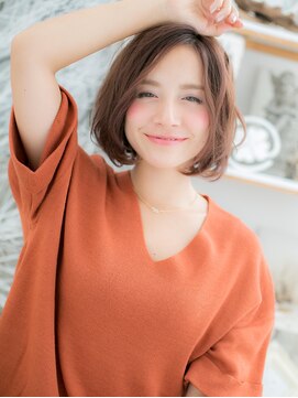 カバーヘア 上尾西口店(COVER HAIR) ■mod's上尾7-21★■抜け感あるノーバング前下がり大人ボブ30代!