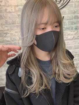 グロウ 上野御徒町(grow) ピンクベージュ/ハイライトカラー/小顔/ボブルフ[上野/御徒町］