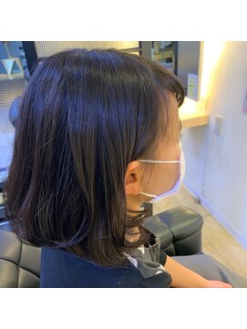 エディット アンド 緑地(Edit&) キッズカット　前下がりボブ