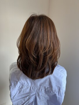 リノア 鵠沼海岸(LINOA) グレージュカラー/ボブウルフ/黒 髪/ココアベージュ