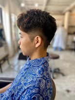 ソイクフ 四条大宮店(SOY-KUFU)&nbsp;【soy-kufu】MEN'S HAIRマッシュパーマアッシュブラック